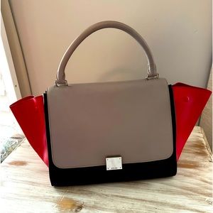 Celine Trapeze Tri-Colour Handbag